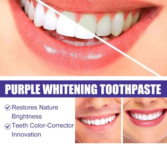 EELHOE Purple Bright-white Toothpaste Tooth Cleaning And Care Oral Cleaning Whitening