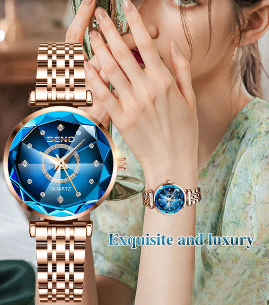 Austrian Blue Diamond Ladies Watch