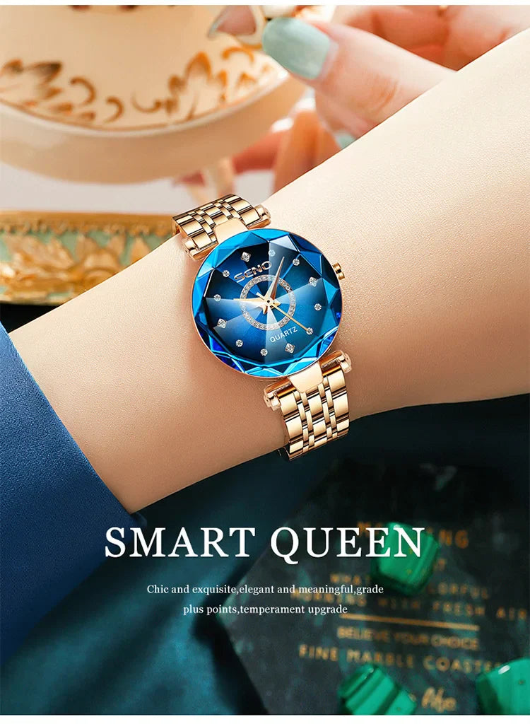 Austrian Blue Diamond Ladies Watch