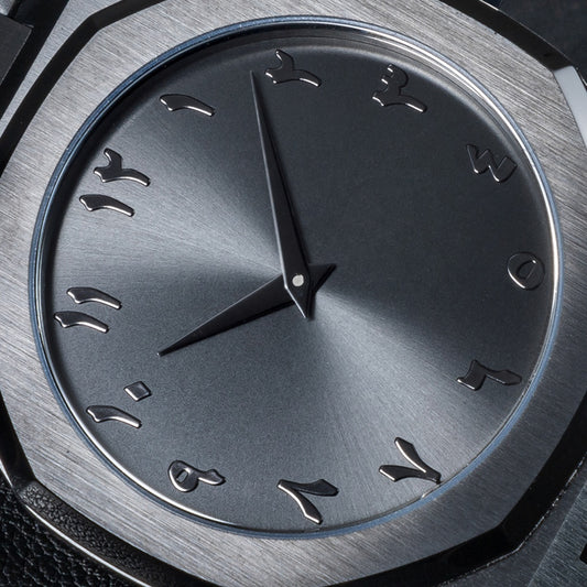 Arabic Dial Casual Ultra Thin Black Fashion Wrist Stainless Steel Luxury Mens Quartz Watch