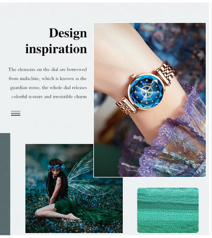 Austrian Blue Diamond Ladies Watch